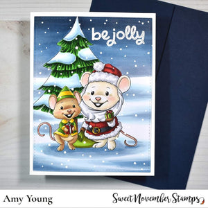 Digital Stamp - Merry Chrismouse: Santa Mouse