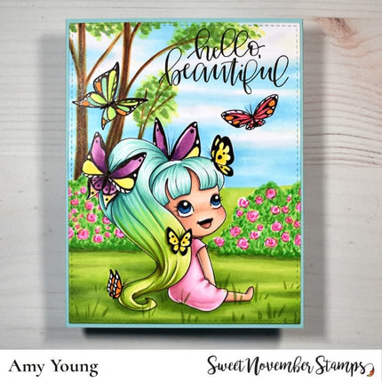 Digital Stamp - Flutterbee: Yara