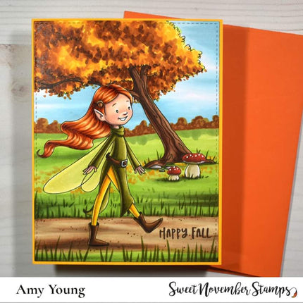 Digital Stamp - Fall Fairy: Ember