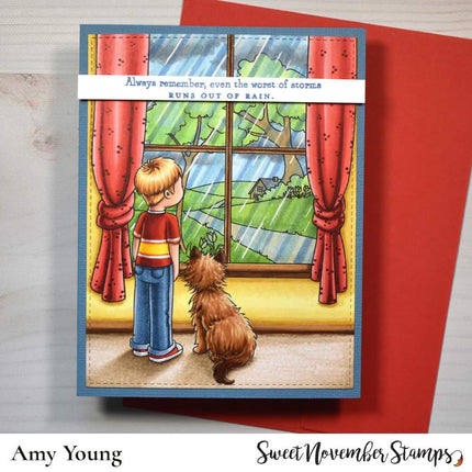 Digital Stamp: Spring is Back - Boy Standing