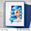 Digital Stamp - Zodiac Girl: Aquarius