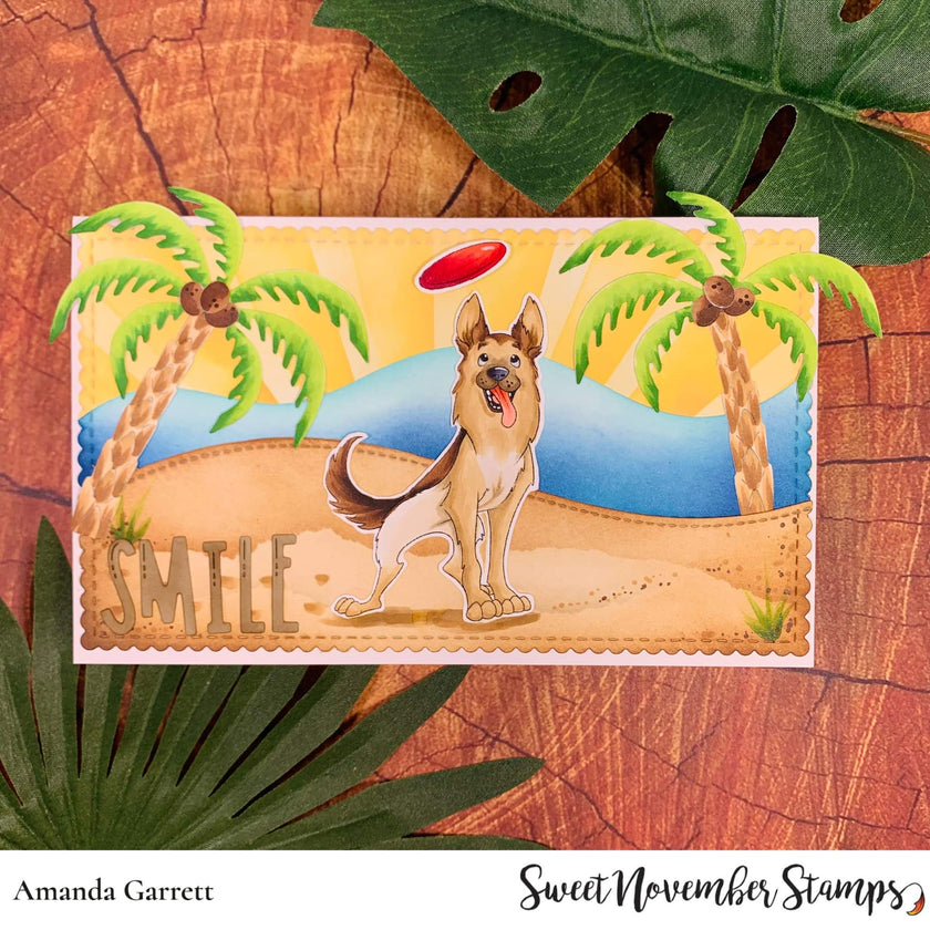 Digital Stamp - Dog Park: Harley the German Shepherd