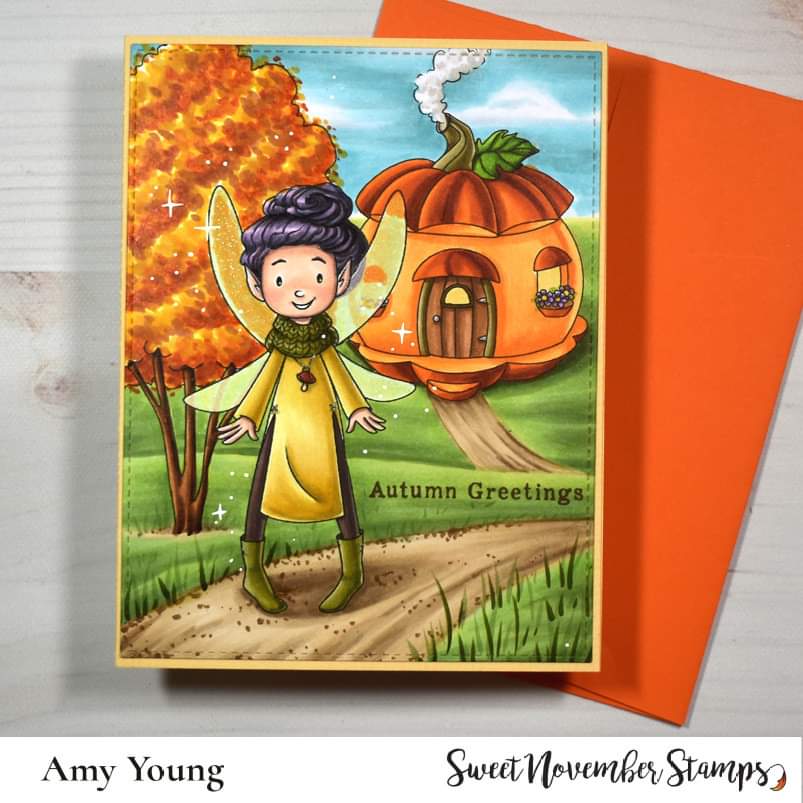 Digital Stamp - Fall Fairy: Pippa