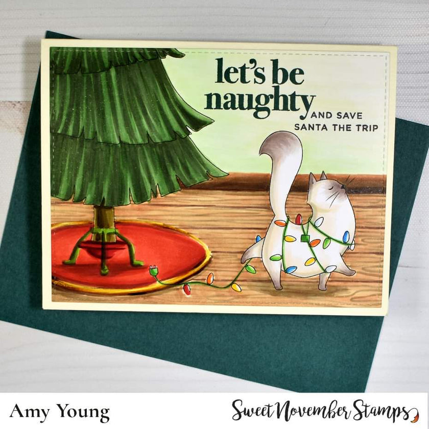 Digital Stamp - Midnight's Christmas Adventures: Midnight's lightshow