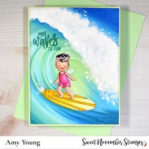 Digital Stamp - A Wee splash of fun: Surfin Susie