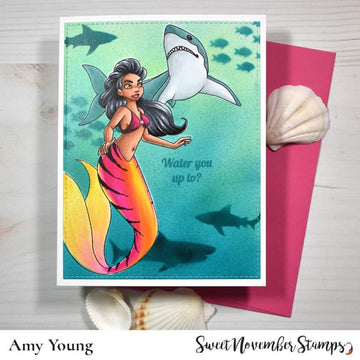 Digital Stamp - Mermaid Pals: Fleet Currentglider and Mak