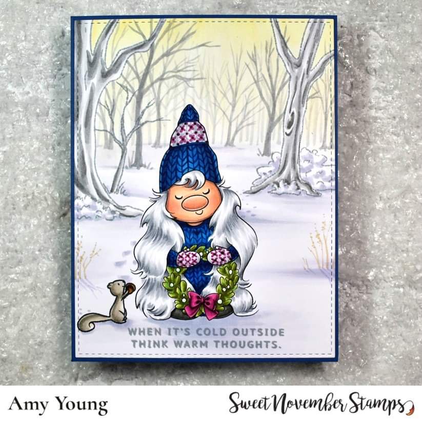 Digital Stamp - I'll be Gnome for Christmas: Gnann