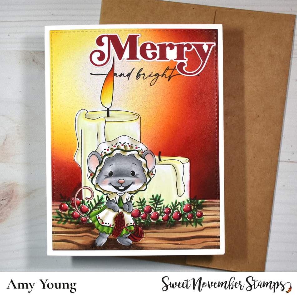Digital Stamp - Merry Chrismouse: Mrs. Claus Mouse