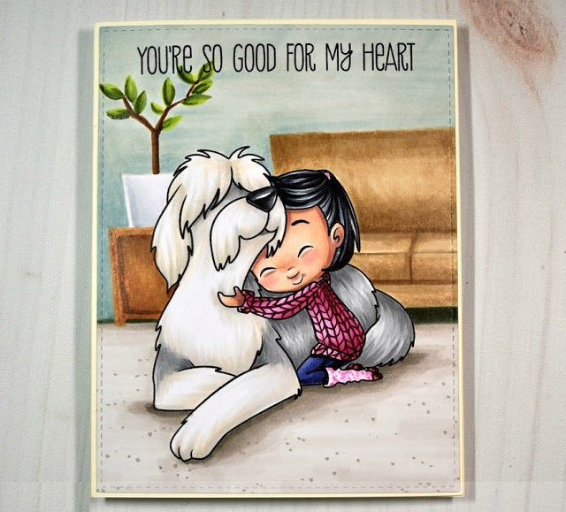 Digital Stamp - Puppy Love: Robin and Baskin