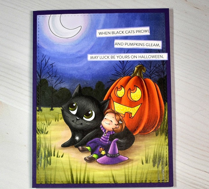 Digital Stamp - Witchwee - Rowena Halloween pack