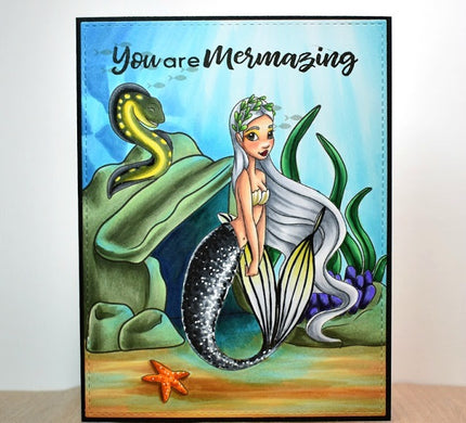 Digital Stamp - Deep Sea Friends: Siren Seafoam and Elektra