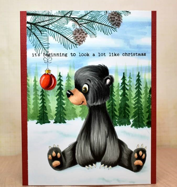 Digital Stamp - Snowbeary