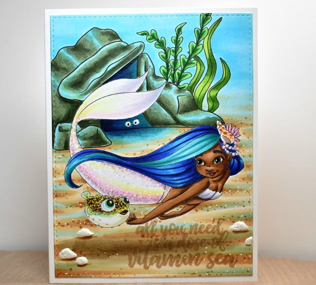 Digital Stamp - Deep Sea Friends: Ocean Background Builder Sets 1 and 2