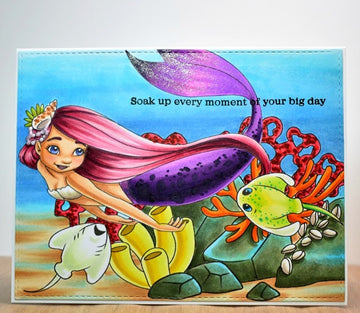 Digital Stamp - Deep Sea Friends: Sparkle Moondrifter with Skater and Ray