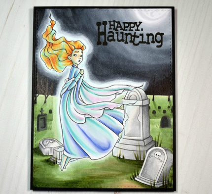 Digital Stamp - Ladies of All Hallow's Eve: Willamina the Wraith