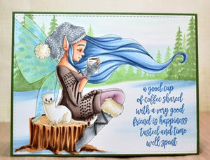 Digital Stamp - Winter Fairytale: Willa Wintersnight
