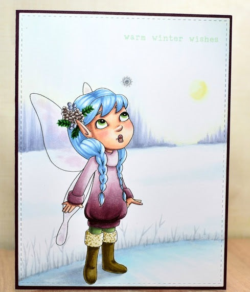 Digital Stamp - Fairy tot:  December